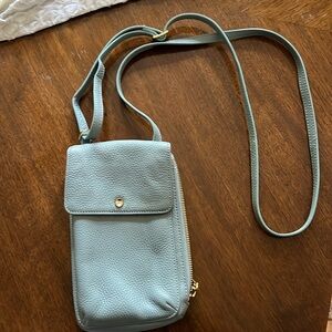 Got It Love It blue leather cellphone crossbody